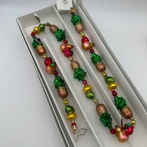 2003 Christopher Radko Colonial Bounty Garland 36" Long **Read**